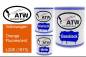 Preview: Volkswagen, Orange Fluorescent, L20E (1973): 1L Lackdose + 1L Klarlack + 500ml Härter - Set, von ATW Autoteile West.